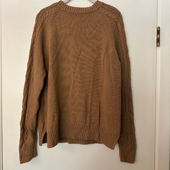 Camel Brown Crew neck Knit Sweater Womens size Large - Picture 4 of 4